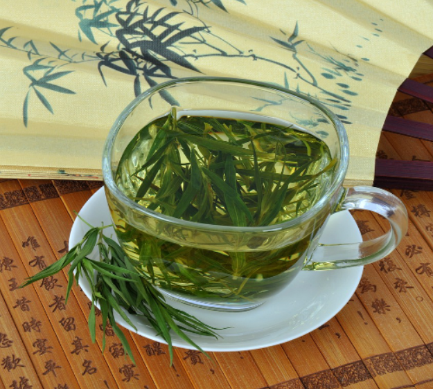 Bambusblätter Tee